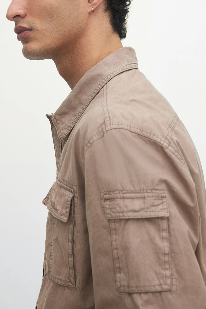 Regular-Fit Utility Overshirt