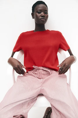 Fine-Knit T-Shirt
