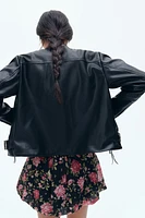 Coated Biker Jacket