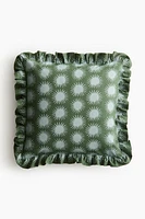 Ruffle-trimmed Cushion Cover