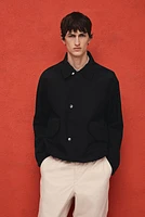 Veste utilitaire en nylon à coupe régulière