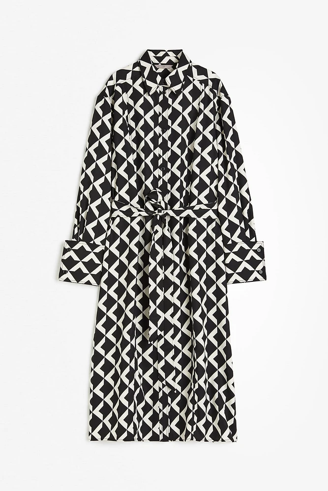 Tie-belt Shirt Dress