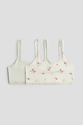 Lot de 2 hauts courts avec dentelle