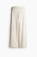 Foldover-Waist Jersey Pants