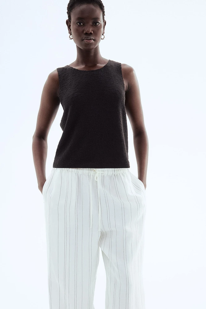 Textured-Knit Tank Top