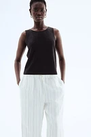 Textured-Knit Tank Top