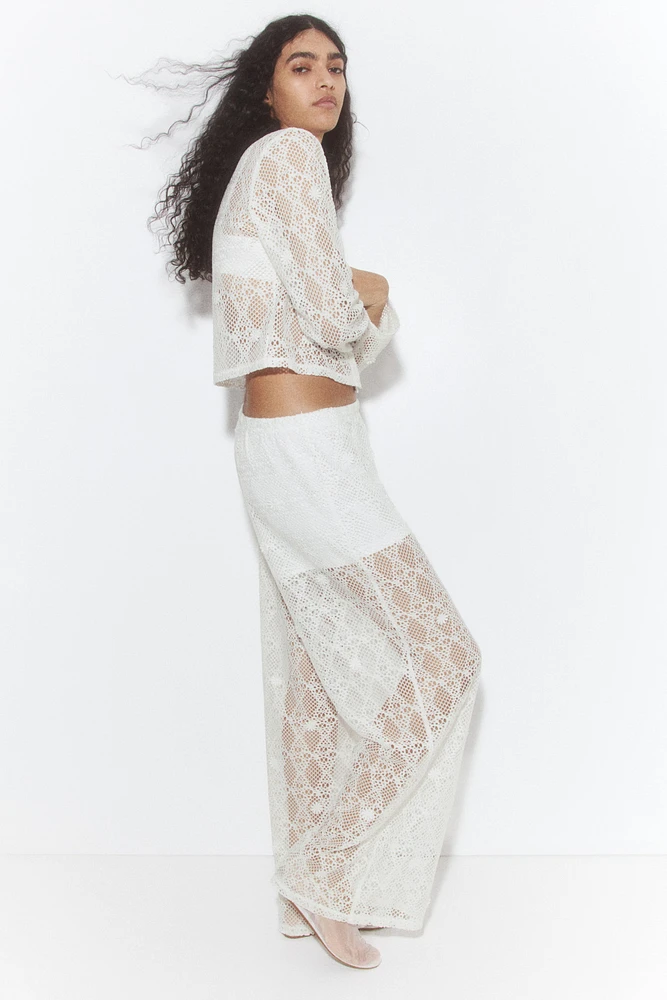 Hole-Patterned Pants