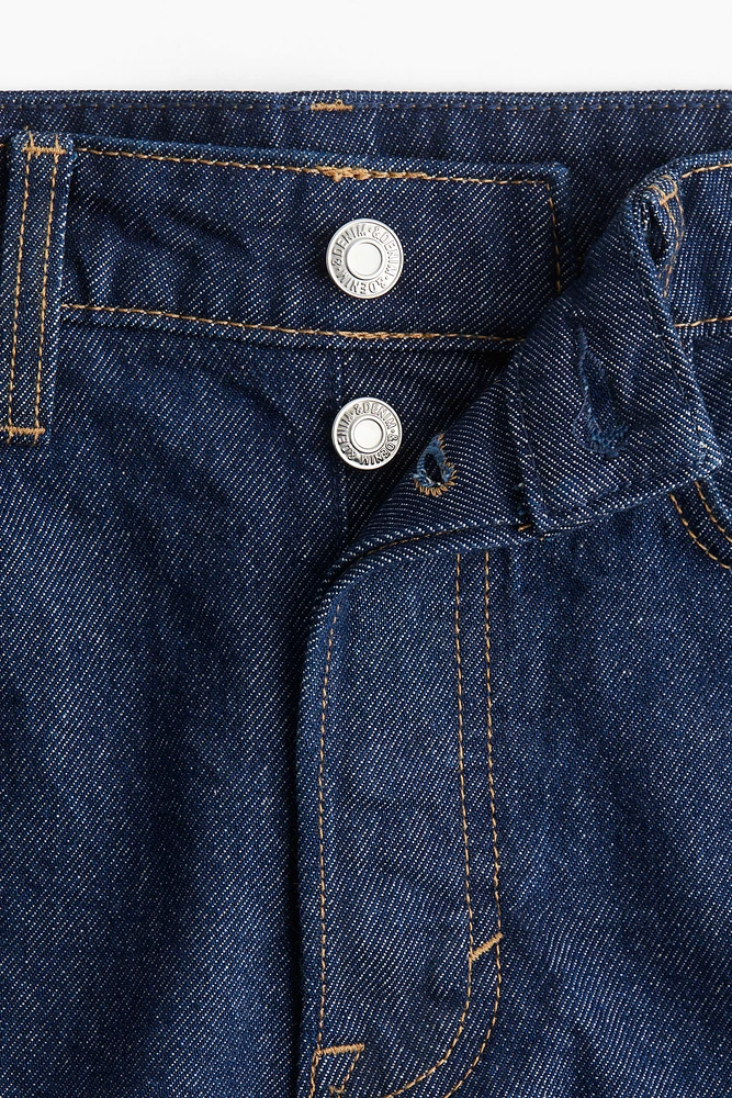 High-Waist Denim Shorts