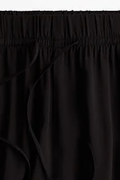 Wide-cut Pull-on Pants