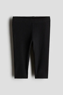Ribbed Cotton Leggings