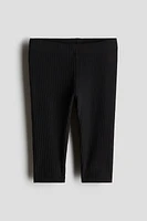 Ribbed Cotton Leggings