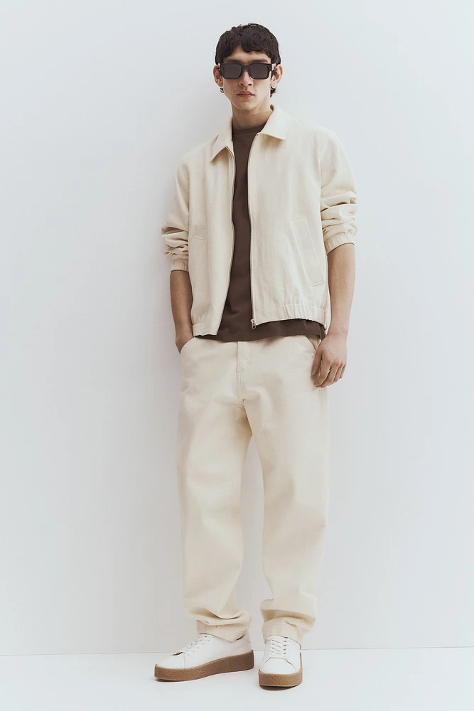 Regular-Fit Linen-Blend Jacket