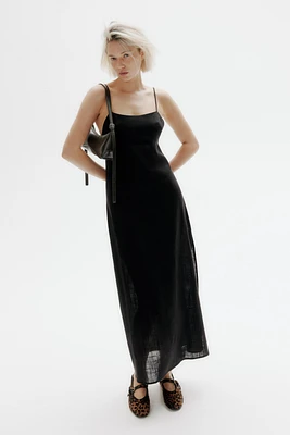 Tie-Detail Maxi Dress