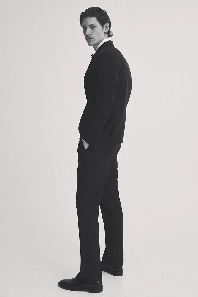 Slim-Fit Wool-Blend Tuxedo Jacket