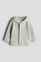 Waffled Cotton Cardigan