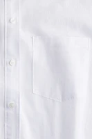 Oversized Linen-Blend Shirt