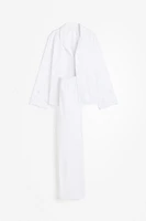 Pajamas with Eyelet Embroidery