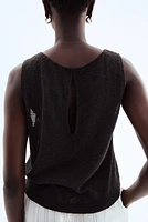 Textured-Knit Tank Top