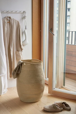 Panier à linge en jute