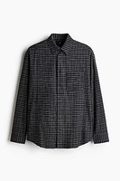 Loose Fit Flannel Shirt