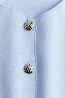 Short-Sleeved Jersey Cardigan