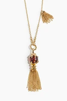 Tasseled-Pendant Necklace
