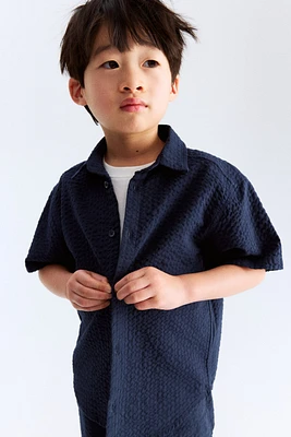 Cotton Seersucker Shirt
