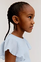 Chiffon-Sleeved Top