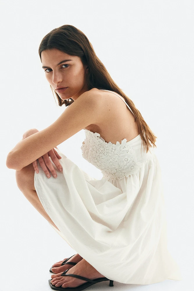 Embroidered-Detail Dress