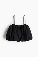 Bubble-Hem Strappy Top