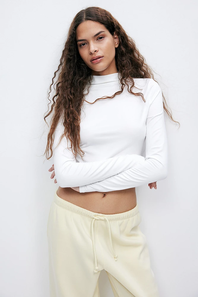 Mock Turtleneck Top