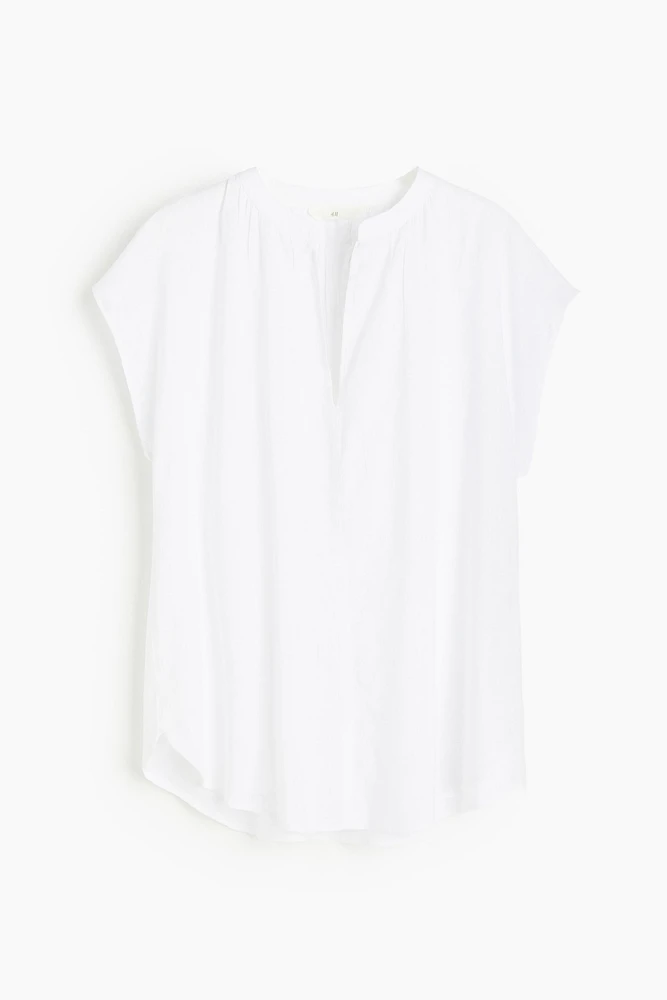 Cap-sleeved Blouse