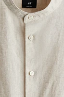Regular-Fit Linen-Blend Shirt