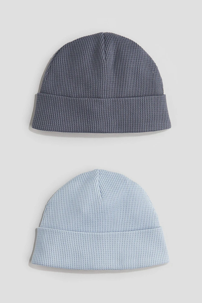2-Pack Cotton Beanies