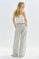 Seersucker Drawstring Pants