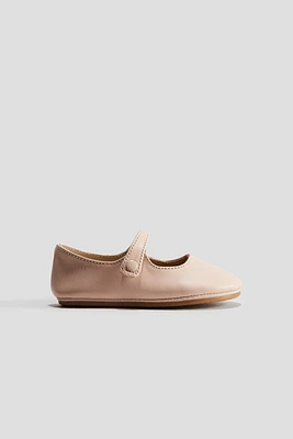 Leather Soft-Sole Ballet Flats