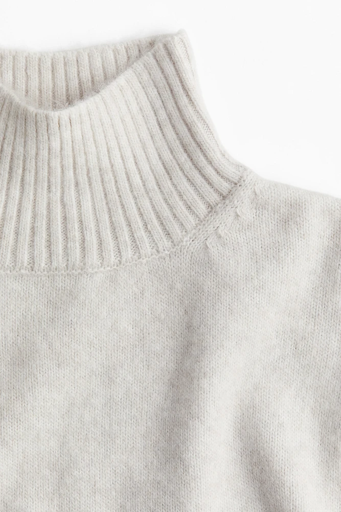 Knitted turtleneck dress