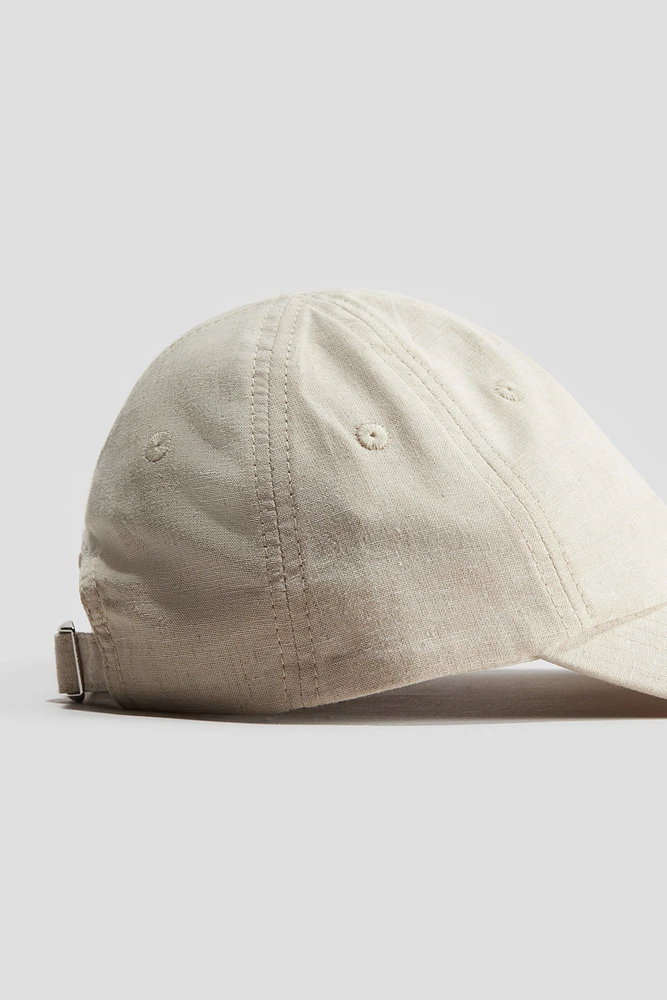 Casquette en lin mélangé