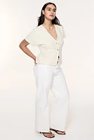 Batwing-Sleeved Cardigan