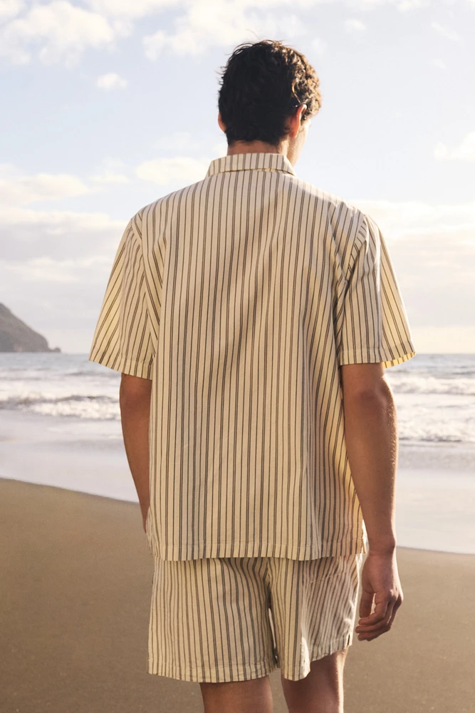 Cotton Pajama Shirt and Shorts