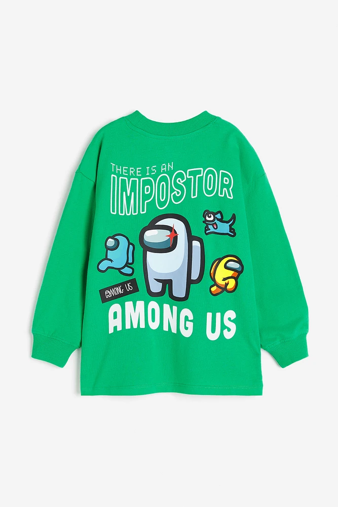 Printed Long-sleeved T-shirt