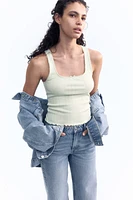 Pointelle Jersey Tank Top
