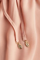 Flutter-Sleeved Chiffon Blouse