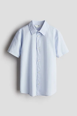 Short-Sleeved Cotton Shirt