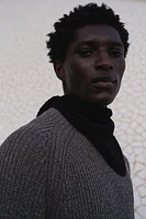 Regular-Fit Short-Sleeved Sweater