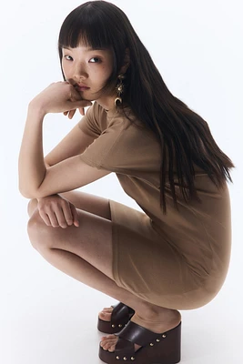 Short-Sleeved Jersey Dress