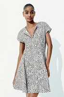 Button-Front Cotton Dress
