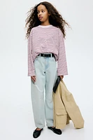 Long-Sleeved Cotton Jersey Top