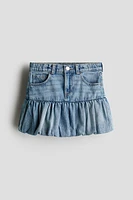 Denim Balloon Skirt