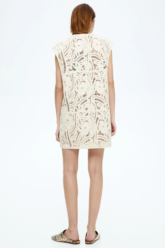 Crochet-Look Dress